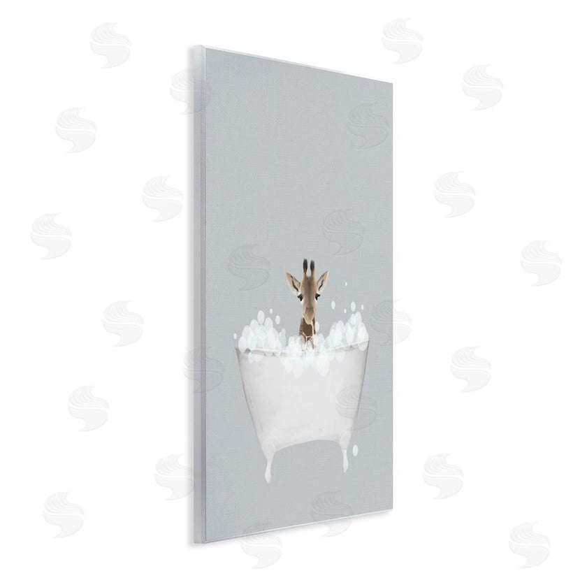 Leah Straatsma | Giraffe Blue Bath Cute