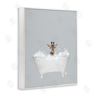 Leah Straatsma | Giraffe Blue Bath Cute