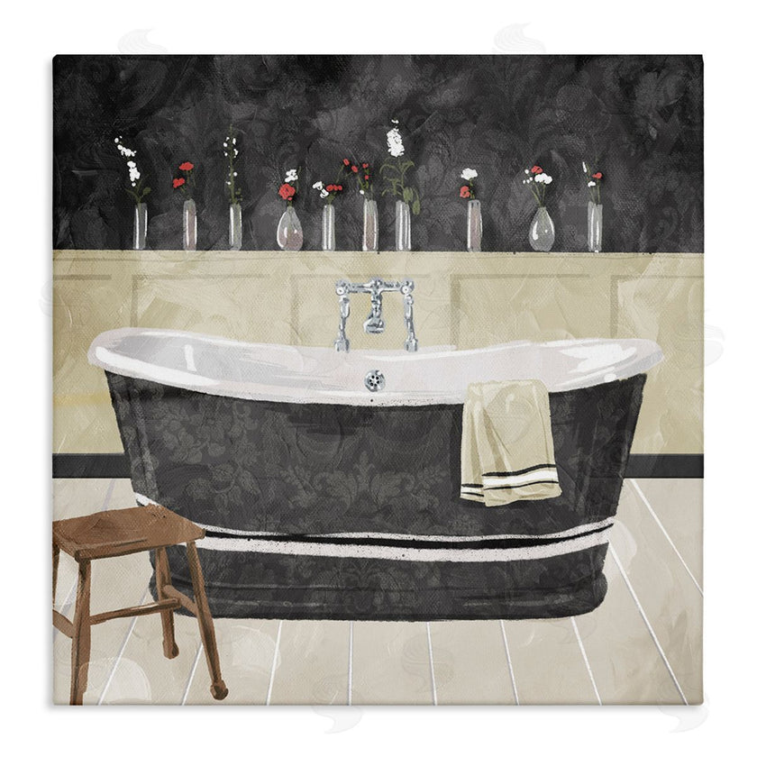 Milli Villa | Bath Tub Interior Black & White