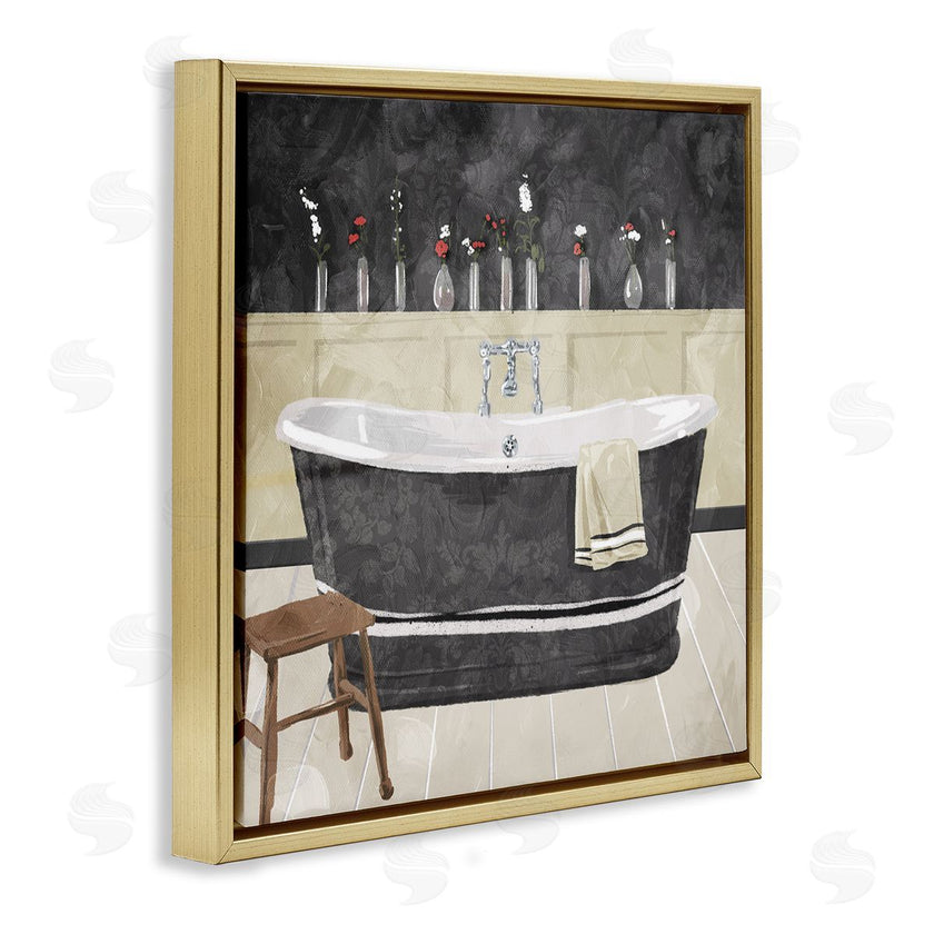 Milli Villa | Bath Tub Interior Black & White
