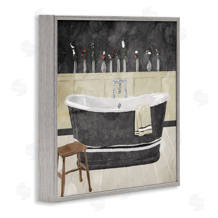 Milli Villa | Bath Tub Interior Black & White