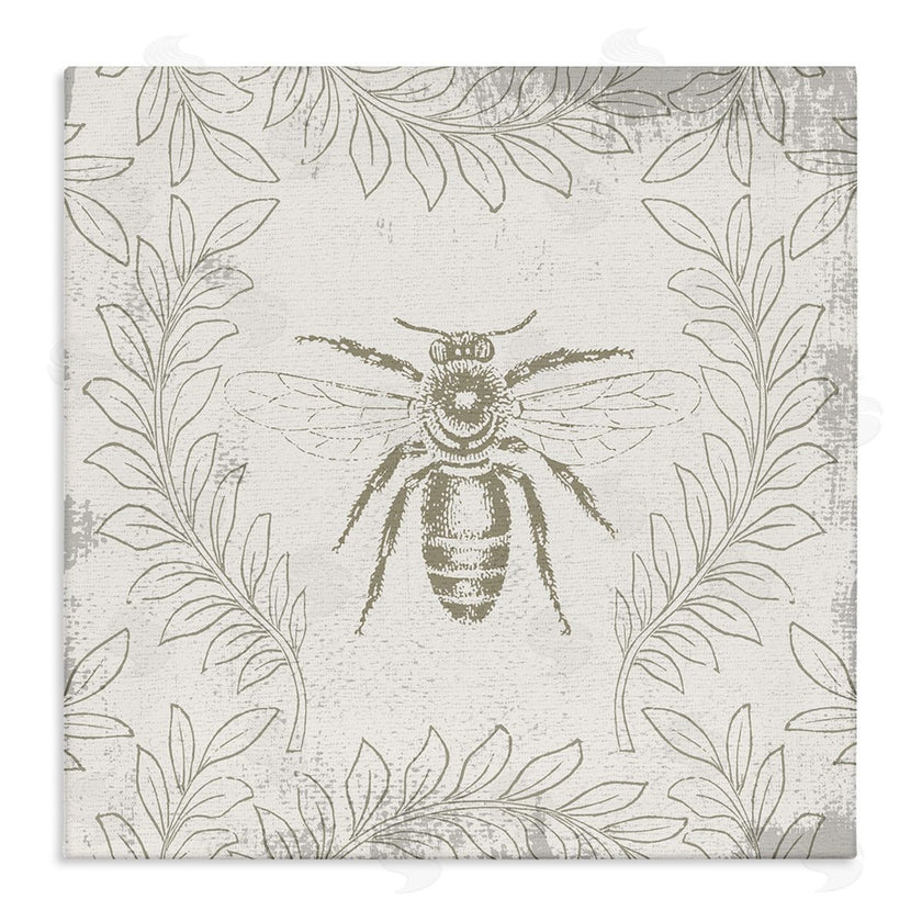 Stupell Studio | Bee & Floral Pattern