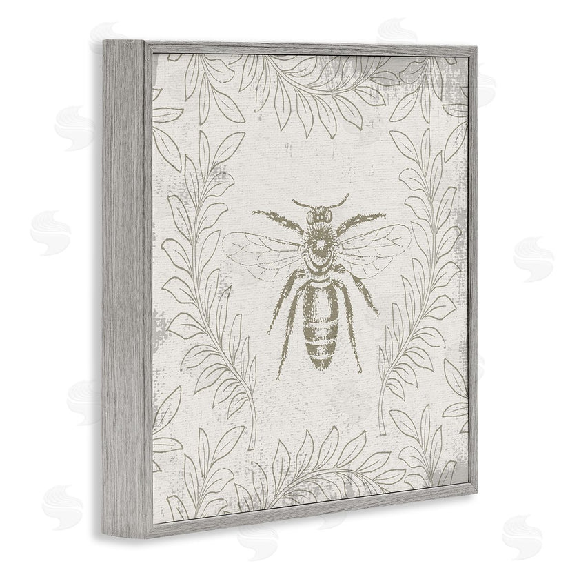Stupell Studio | Bee & Floral Pattern
