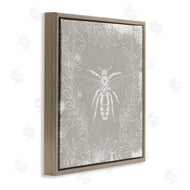 Stupell Studio | Bee Floral Pattern