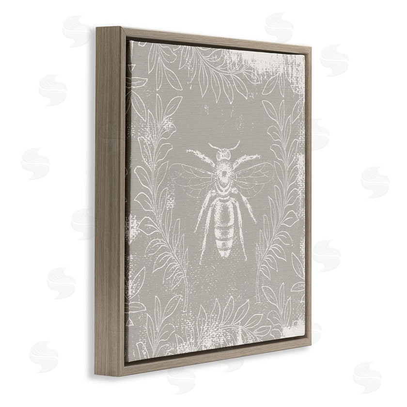 Stupell Studio | Bee Floral Pattern