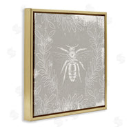 Stupell Studio | Bee Floral Pattern