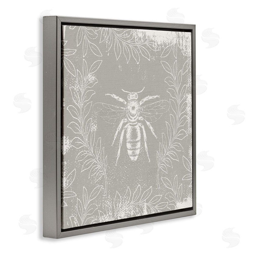 Stupell Studio | Bee Floral Pattern