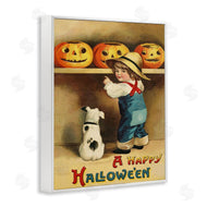 Stupell Studio | Happy Halloween Child & Dog