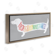 Stupell Studio | Dachshund Rainbow Alphabet Dog