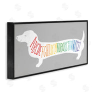 Stupell Studio | Dachshund Rainbow Alphabet Dog