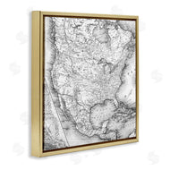 Stupell Studio | Vintage Map Of North America