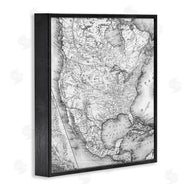 Stupell Studio | Vintage Map Of North America