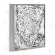 Stupell Studio | Vintage Map Of North America