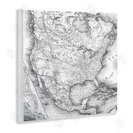 Stupell Studio | Vintage Map Of North America