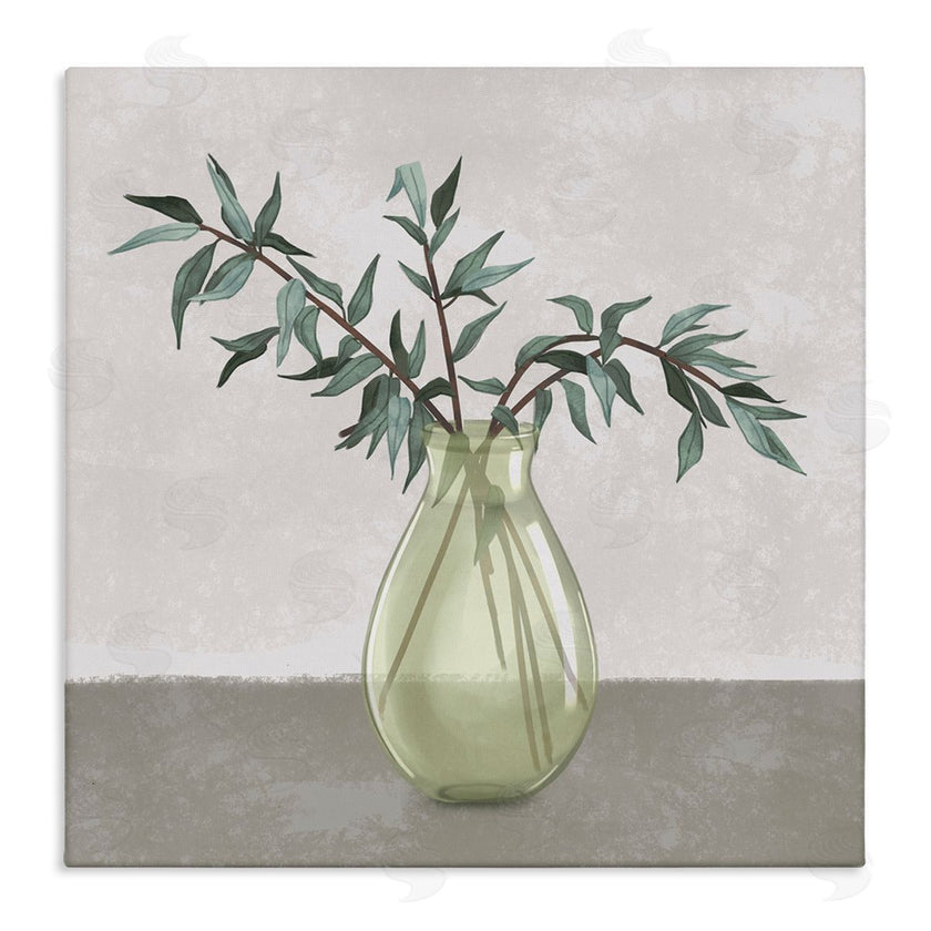 Ziwei Li | Vase And Plant Neutral Grey Design