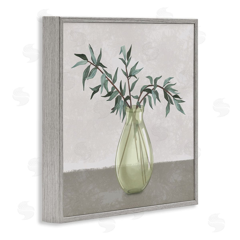 Ziwei Li | Vase And Plant Neutral Grey Design