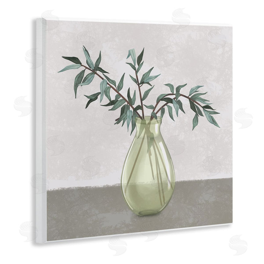 Ziwei Li | Vase And Plant Neutral Grey Design