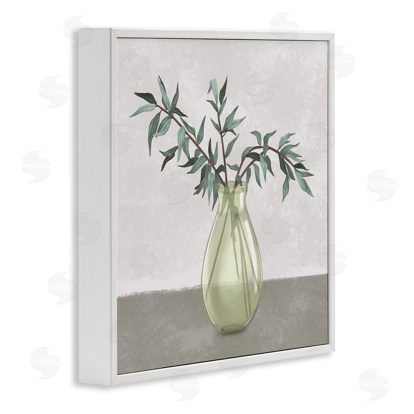 Ziwei Li | Vase And Plant Neutral Grey Design