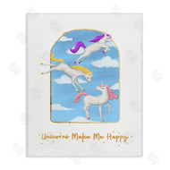Ziwei Li | Unicorns Make Me Happy Sky Blue