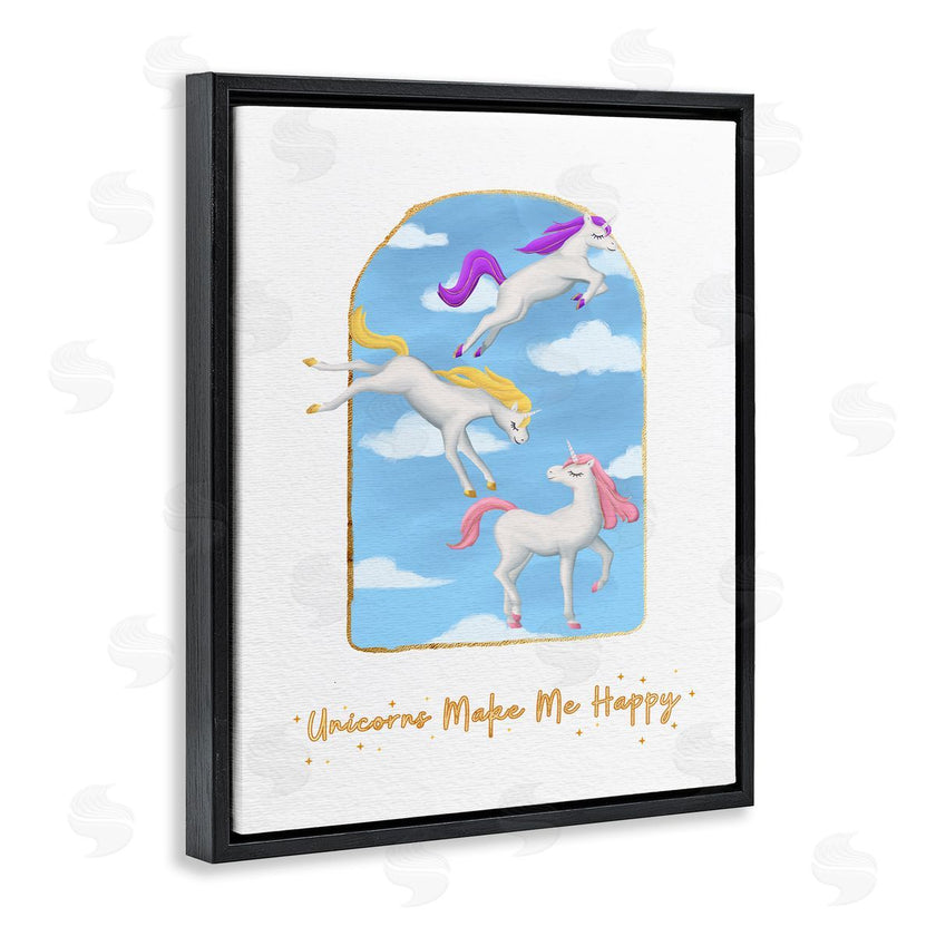 Ziwei Li | Unicorns Make Me Happy Sky Blue