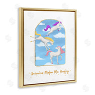 Ziwei Li | Unicorns Make Me Happy Sky Blue