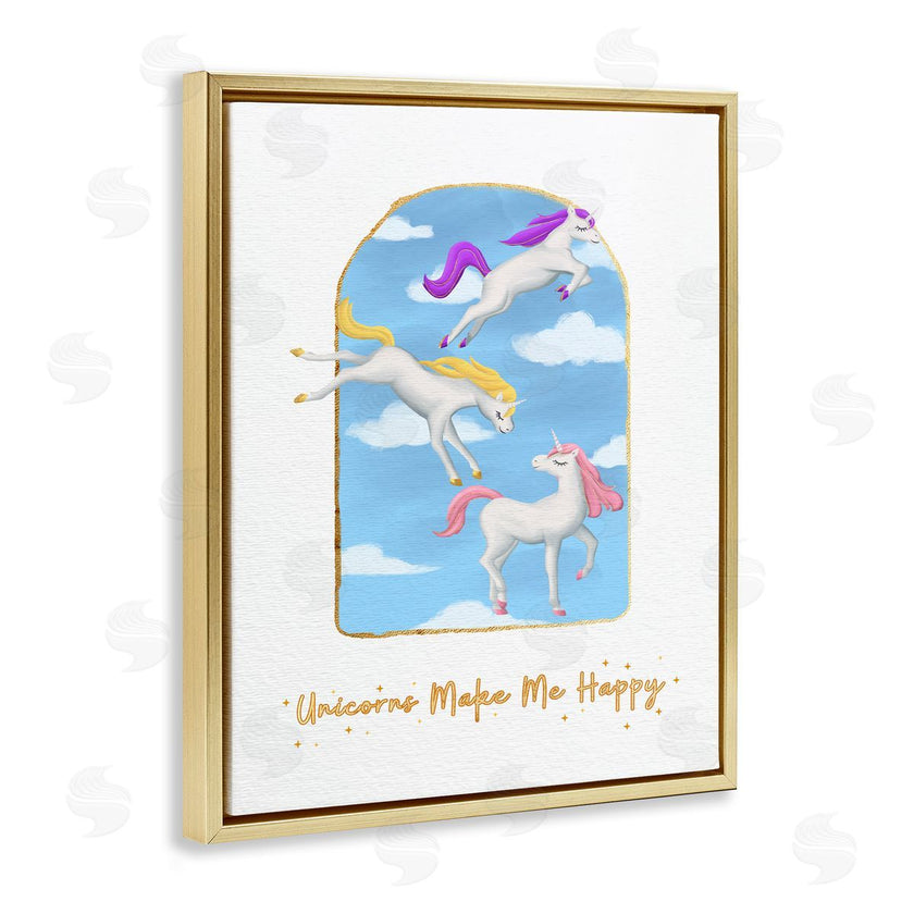 Ziwei Li | Unicorns Make Me Happy Sky Blue