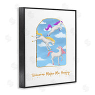 Ziwei Li | Unicorns Make Me Happy Sky Blue