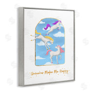 Ziwei Li | Unicorns Make Me Happy Sky Blue