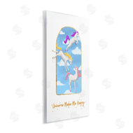 Ziwei Li | Unicorns Make Me Happy Sky Blue