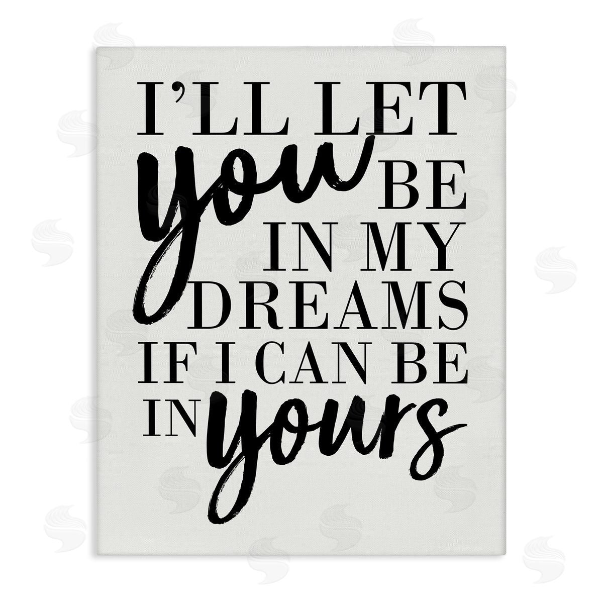 My Dreams & Yours Romantic Canvas Wall Art, Home Decor by Erica Billups