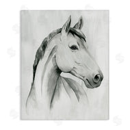 Grace Popp | Horse Portrait Grey Drawing