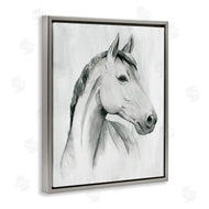 Grace Popp | Horse Portrait Grey Drawing