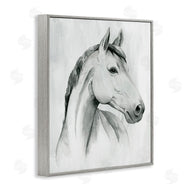 Grace Popp | Horse Portrait Grey Drawing