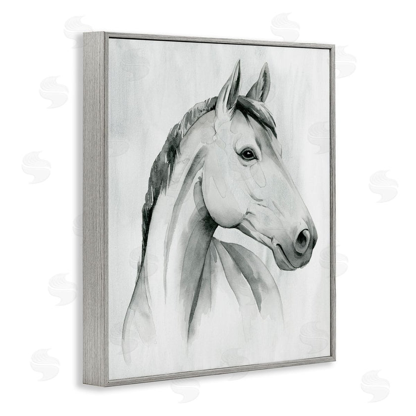 Grace Popp | Horse Portrait Grey Drawing