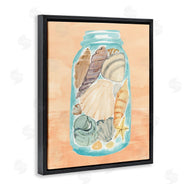 Annie Warren | Beach Shells In Jar Orange Blue