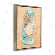 Annie Warren | Beach Shells In Jar Orange Blue