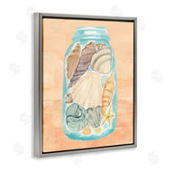 Annie Warren | Beach Shells In Jar Orange Blue