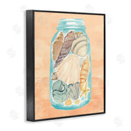 Annie Warren | Beach Shells In Jar Orange Blue