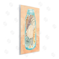 Annie Warren | Beach Shells In Jar Orange Blue