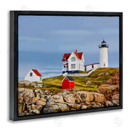 Emily Kalina | Lighthouse On Hill Green Red