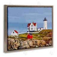 Emily Kalina | Lighthouse On Hill Green Red
