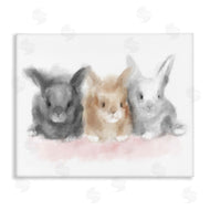 Stupell Studio | Fluffy Bunnies Nursery Animals