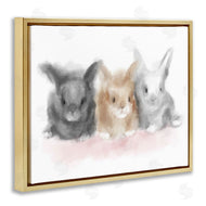 Stupell Studio | Fluffy Bunnies Nursery Animals