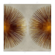 Abby Young | Radiant Gold Orbs Abstract Shape