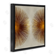 Abby Young | Radiant Gold Orbs Abstract Shape