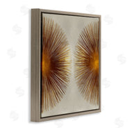 Abby Young | Radiant Gold Orbs Abstract Shape