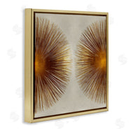 Abby Young | Radiant Gold Orbs Abstract Shape