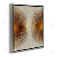 Abby Young | Radiant Gold Orbs Abstract Shape