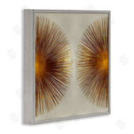 Abby Young | Radiant Gold Orbs Abstract Shape