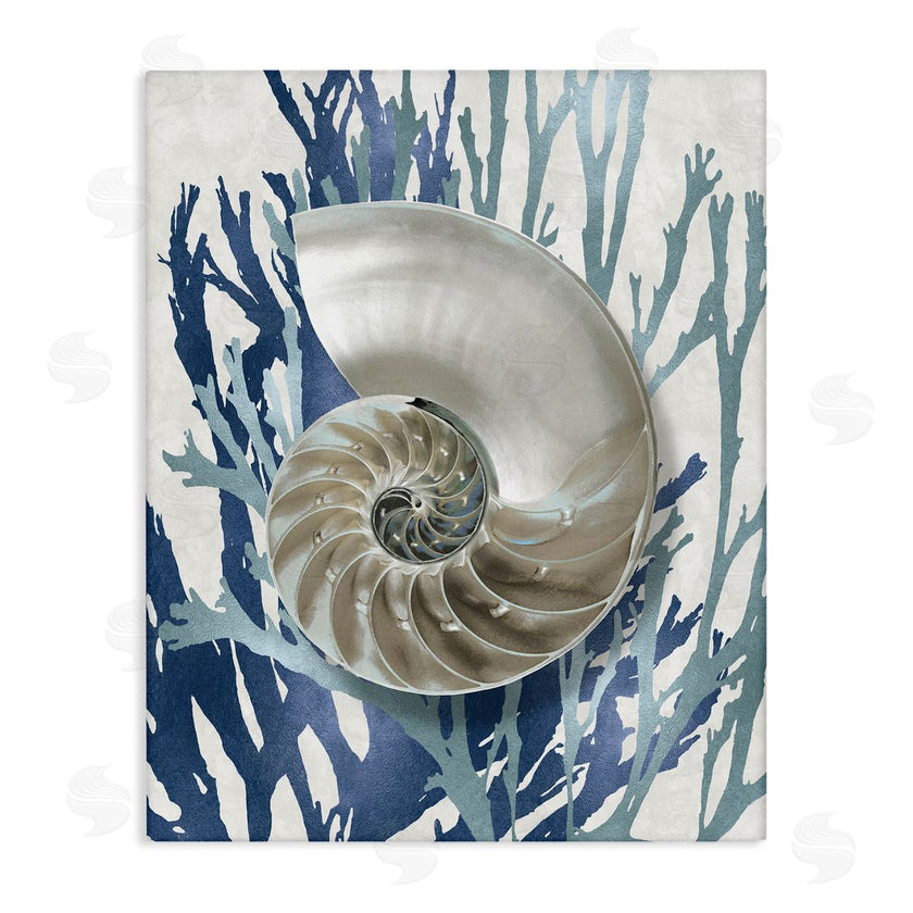 Caroline Kelly | Shell Coral Beach Blue Design